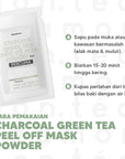 Free Sample - Charcoal Green Tea Peel-Off Mask Powder