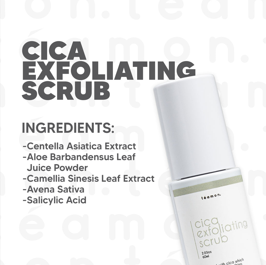 TEAMON Cica Exfoliating Scrub 60ml