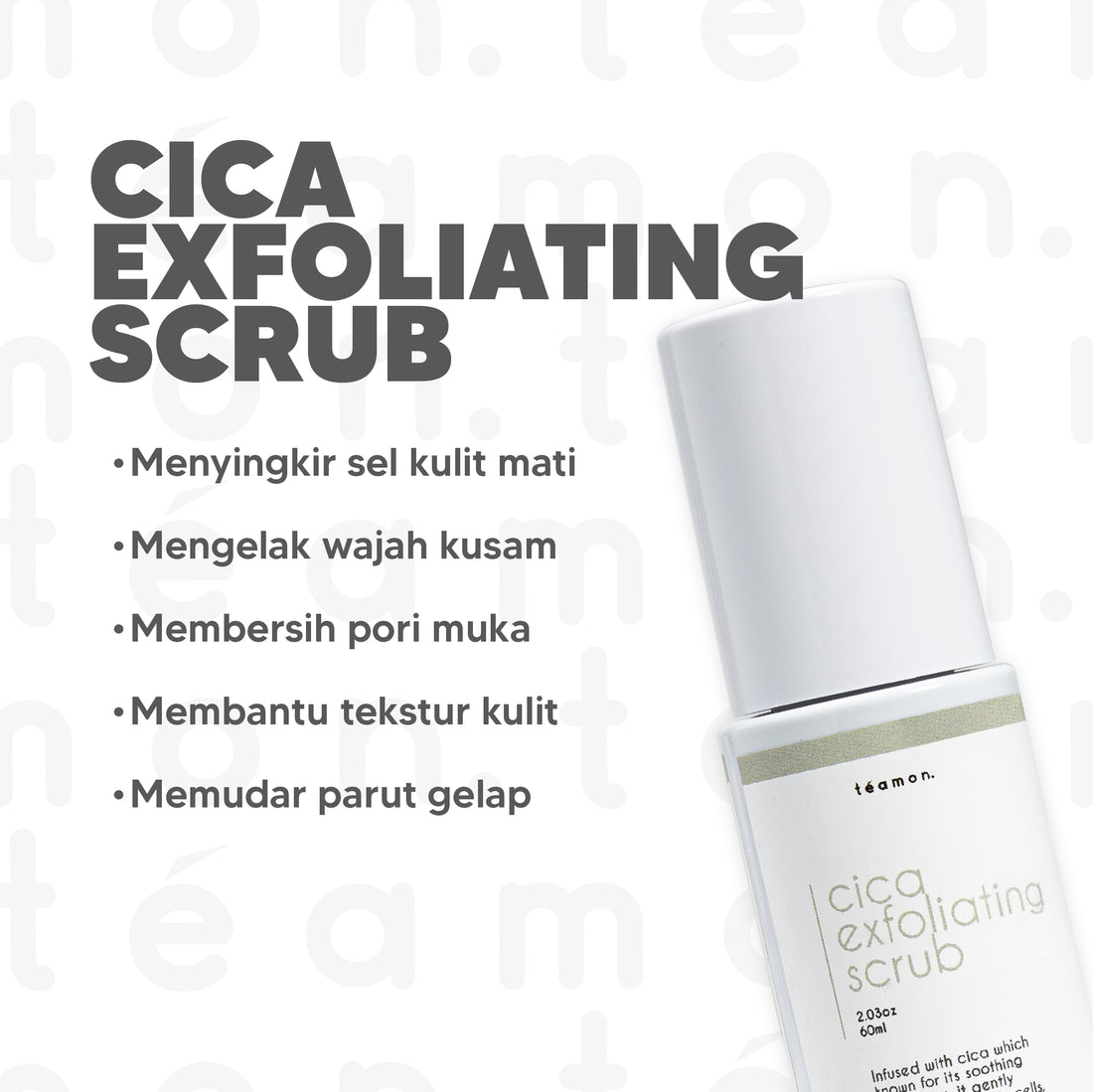 TEAMON Cica Exfoliating Scrub 60ml