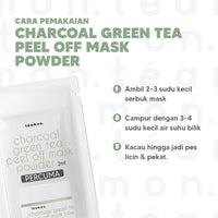 Free Sample - Charcoal Green Tea Peel-Off Mask Powder