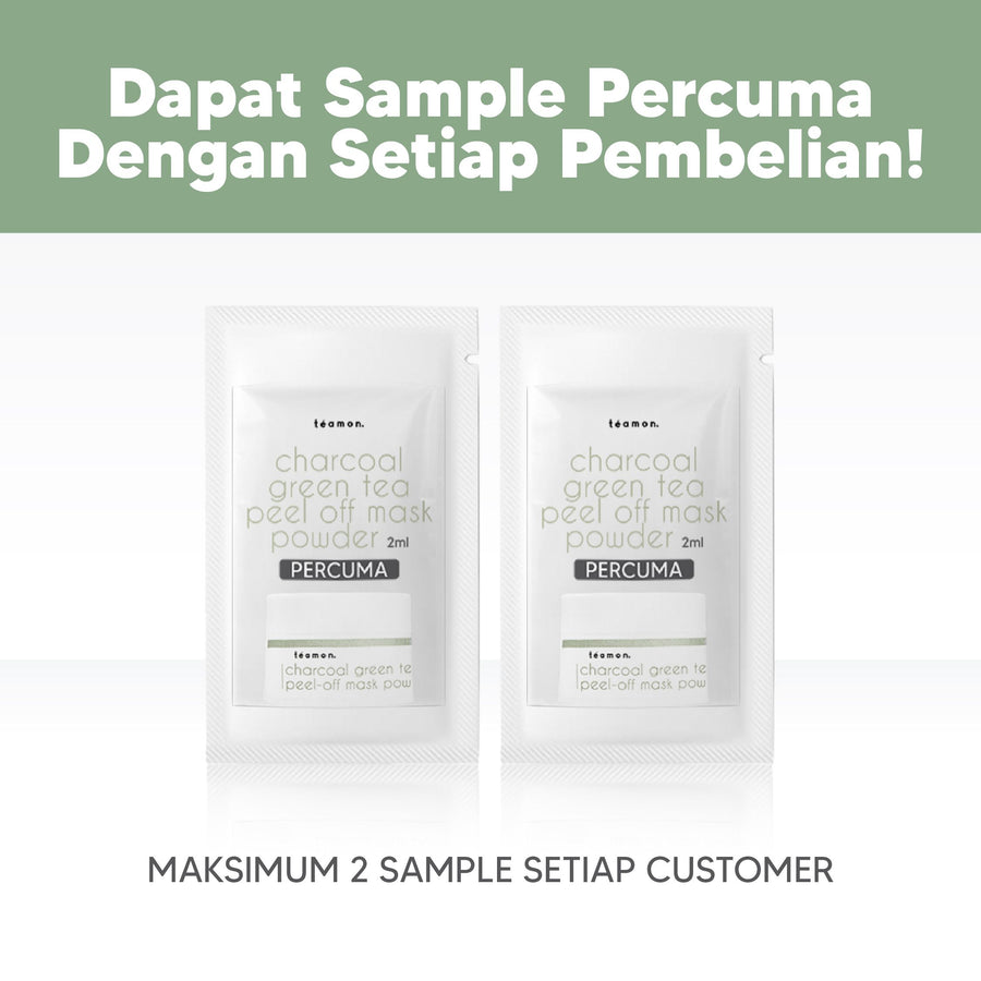 Free Sample - Charcoal Green Tea Peel-Off Mask Powder